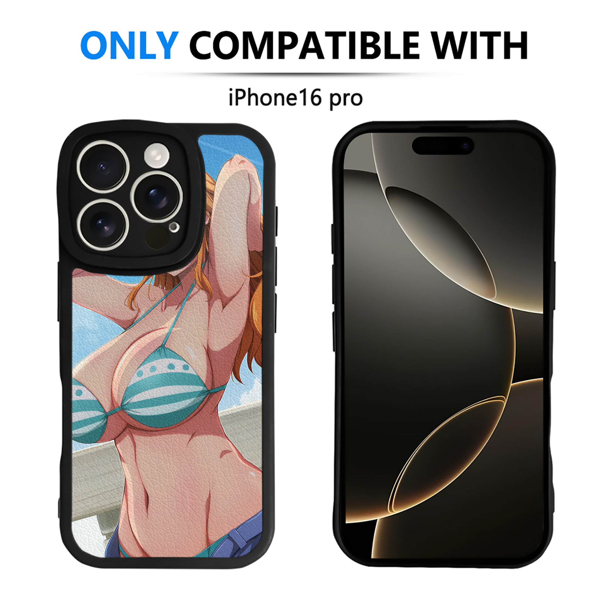 （画像用） ワンピース ONE PIECE 【iPhone 16シリーズ対応】シリコンスマホケース（レザー調） 材質：シリコン